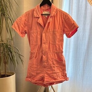 Pistola Light Pink Cargo Jumpsuit